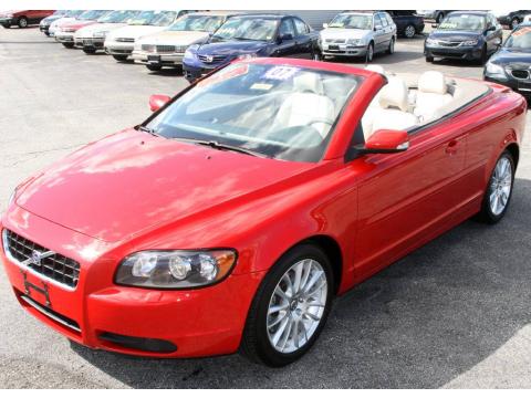 Passion Red Volvo C70 T5 Convertible.  Click to enlarge.