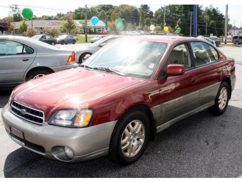 Regatta Red Pearl Subaru Outback Limited Sedan.  Click to enlarge.