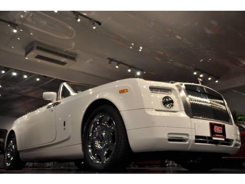 English White Rolls-Royce Phantom Drophead Coupe .  Click to enlarge.
