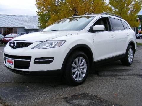 Crystal White Pearl Mica Mazda CX-9 Touring AWD.  Click to enlarge.