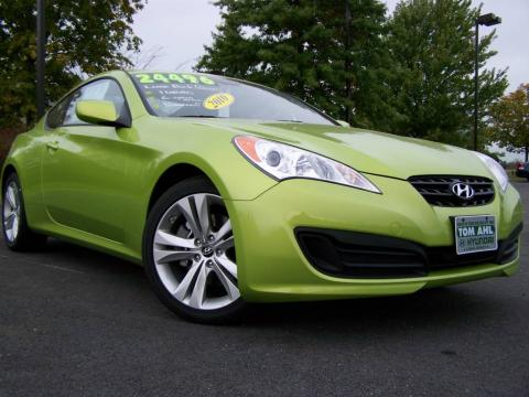 Lime Rock Green Hyundai Genesis Coupe 2.0T Premium.  Click to enlarge.