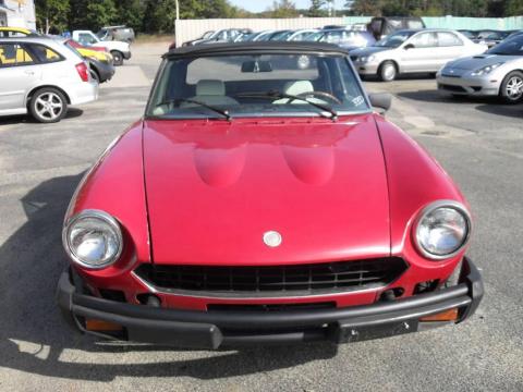 Red Fiat 124 Spider Convertible.  Click to enlarge.