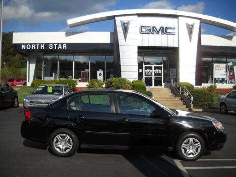 Black Chevrolet Malibu Sedan.  Click to enlarge.