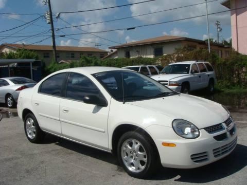 Stone White Dodge Neon SXT.  Click to enlarge.