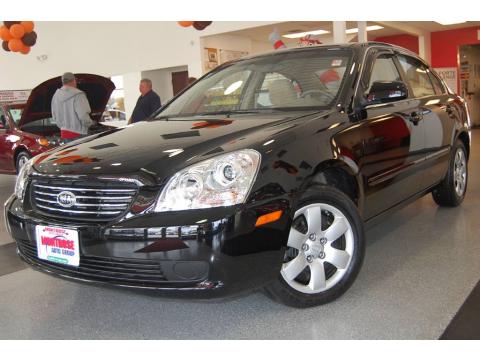 Ebony Black Kia Optima LX.  Click to enlarge.