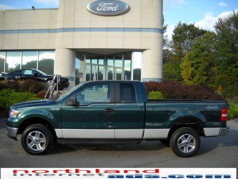 Forest Green Metallic Ford F150 XLT SuperCab 4x4.  Click to enlarge.