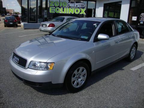 Light Silver Metallic Audi A4 1.8T Sedan.  Click to enlarge.