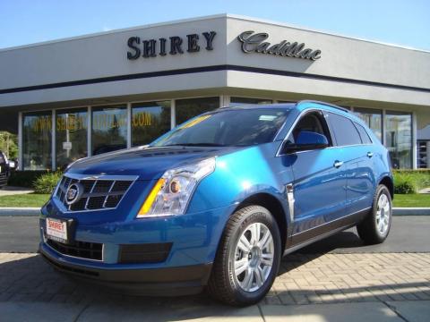 Caribbean Blue Cadillac SRX V6.  Click to enlarge.