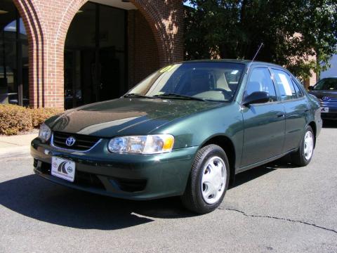 Woodland Green Pearl Toyota Corolla CE.  Click to enlarge.