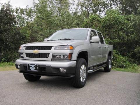 Silver Birch Metallic Chevrolet Colorado LT Crew Cab 4x4.  Click to enlarge.