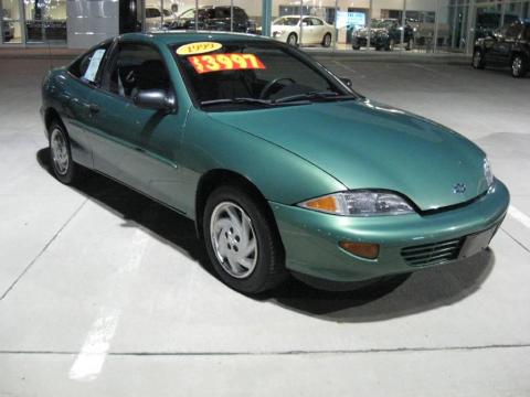Medium Green Metallic Chevrolet Cavalier Coupe.  Click to enlarge.
