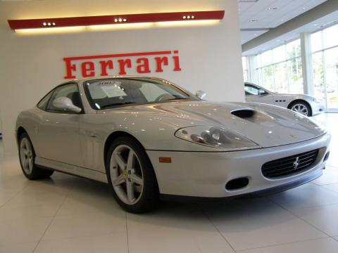 Silver Ferrari 575M Maranello F1.  Click to enlarge.
