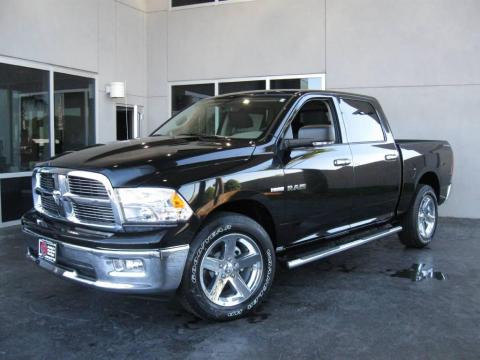 Brilliant Black Crystal Pearl Dodge Ram 1500 Big Horn Crew Cab.  Click to enlarge.