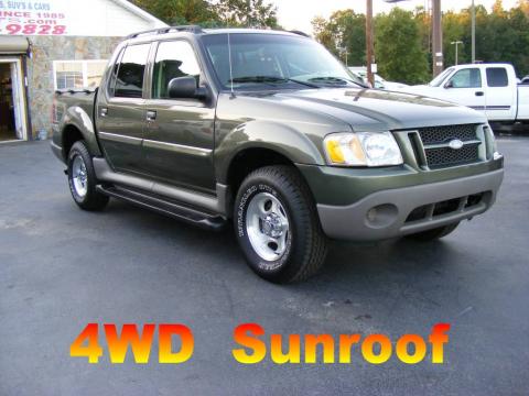 Estate Green Metallic Ford Explorer Sport Trac XLS 4x4.  Click to enlarge.