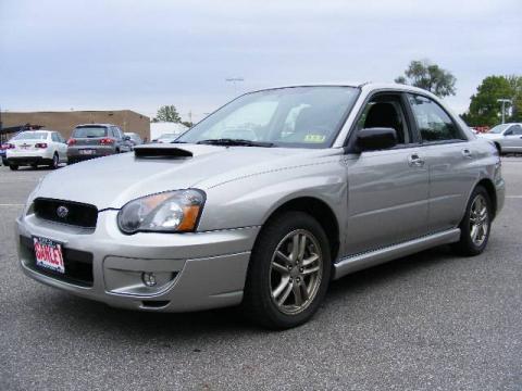 Platinum Silver Metallic Subaru Impreza WRX Sedan.  Click to enlarge.