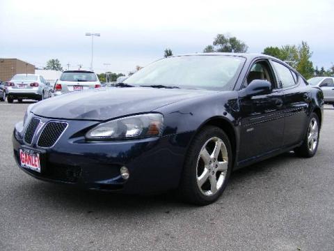 Midnight Blue Metallic Pontiac Grand Prix GXP Sedan.  Click to enlarge.