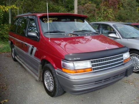 Metallic Red Plymouth Grand Voyager LE.  Click to enlarge.