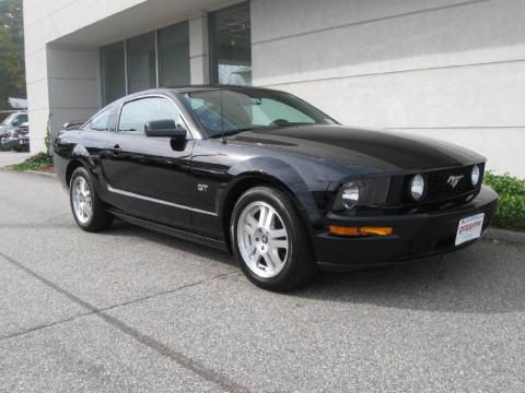 Black Ford Mustang GT Premium Coupe.  Click to enlarge.