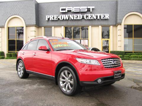 Laser Red Infiniti FX 35.  Click to enlarge.