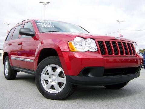 Inferno Red Crystal Pearl Jeep Grand Cherokee Laredo 4x4.  Click to enlarge.
