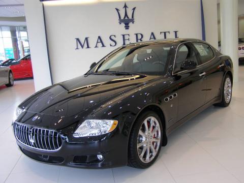 Nero (Black) Maserati Quattroporte S.  Click to enlarge.