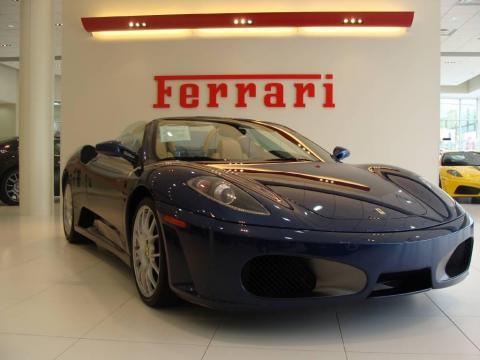 Tour de France Blue Ferrari F430 Spider F1.  Click to enlarge.