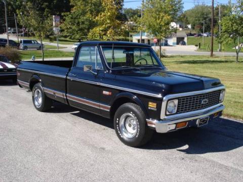 Black Chevrolet C/K C10 Series Cheyenne.  Click to enlarge.