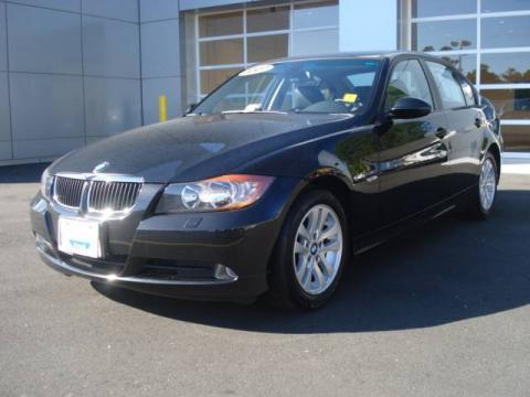 Jet Black BMW 3 Series 328xi Sedan.  Click to enlarge.