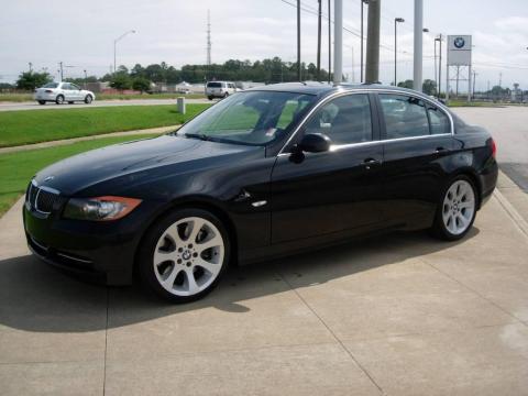 Jet Black BMW 3 Series 335i Sedan.  Click to enlarge.
