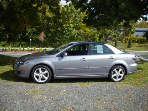 Tungsten Gray Metallic Mazda MAZDA6 i Sport Sedan.  Click to enlarge.