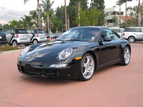 Black Porsche 911 Carrera S Coupe.  Click to enlarge.