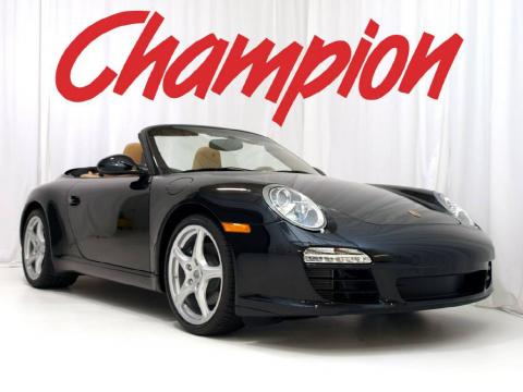 Black Porsche 911 Carrera Cabriolet.  Click to enlarge.