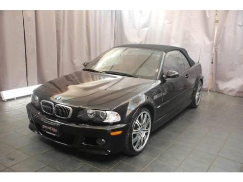Jet Black BMW M3 Convertible.  Click to enlarge.