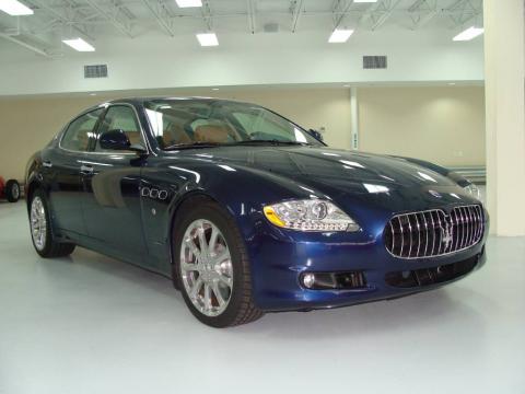 Blu Oceano (Blue) Maserati Quattroporte S.  Click to enlarge.