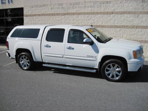 Summit White GMC Sierra 1500 Denali Crew Cab AWD.  Click to enlarge.