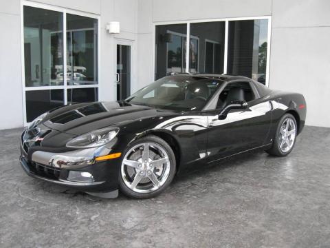 Black Chevrolet Corvette Coupe.  Click to enlarge.