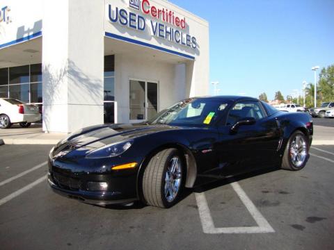 Black Chevrolet Corvette Z06.  Click to enlarge.