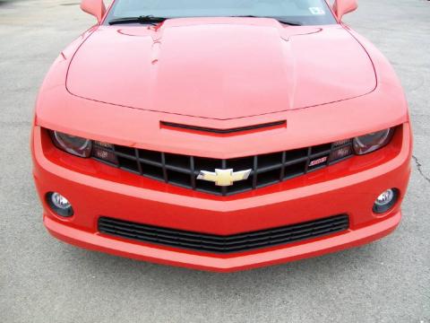 Inferno Orange Metallic Chevrolet Camaro SS/RS Coupe.  Click to enlarge.