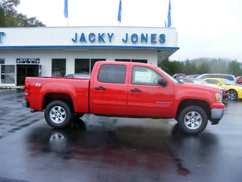 Fire Red GMC Sierra 1500 SLE Z71 Crew Cab 4x4.  Click to enlarge.