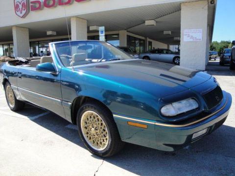 Emerald Green Pearl Chrysler Lebaron GTC Convertible.  Click to enlarge.