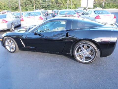 Black Chevrolet Corvette Coupe.  Click to enlarge.