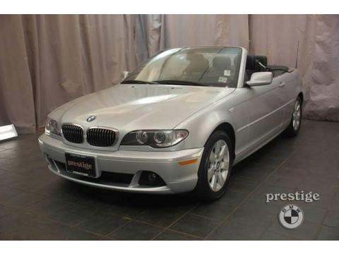 Titanium Silver Metallic BMW 3 Series 325i Convertible.  Click to enlarge.