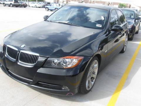 Jet Black BMW 3 Series 330i Sedan.  Click to enlarge.