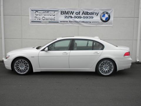 Alpine White BMW 7 Series 750Li Sedan.  Click to enlarge.