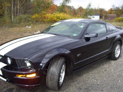 Black Ford Mustang GT Premium Coupe.  Click to enlarge.