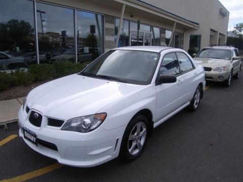 Aspen White Subaru Impreza 2.5i Sedan.  Click to enlarge.