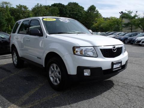 Classic White Mazda Tribute i Sport 4WD.  Click to enlarge.