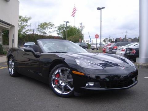 Black Chevrolet Corvette Convertible.  Click to enlarge.