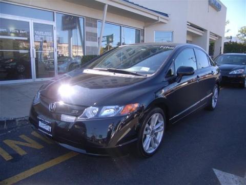 Nighthawk Black Pearl Honda Civic Si Sedan.  Click to enlarge.