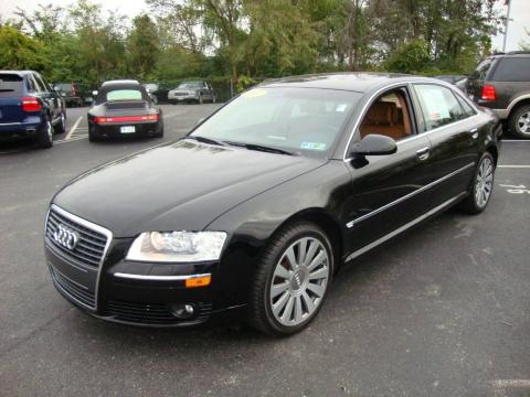 Brilliant Black Audi A8 L 4.2 quattro.  Click to enlarge.